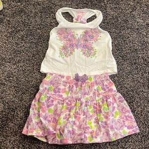 Size 4 girls tank and skort set